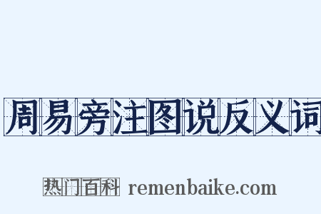 周易旁注图说反义词是什么意思的图片